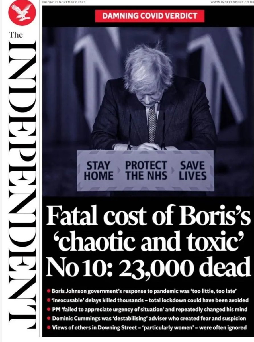 Haggis_UK's tweet image. The fatal cost of Boris Johnson&apos;s chaotic &amp;amp; toxic No.10: 23,000 dead.

Michael Gove(June 2023): &quot;All of use will want to be grateful for what Boris Johnson did during the covid pandemic.&quot; 

#CovidInquiry #BBCBreakfast