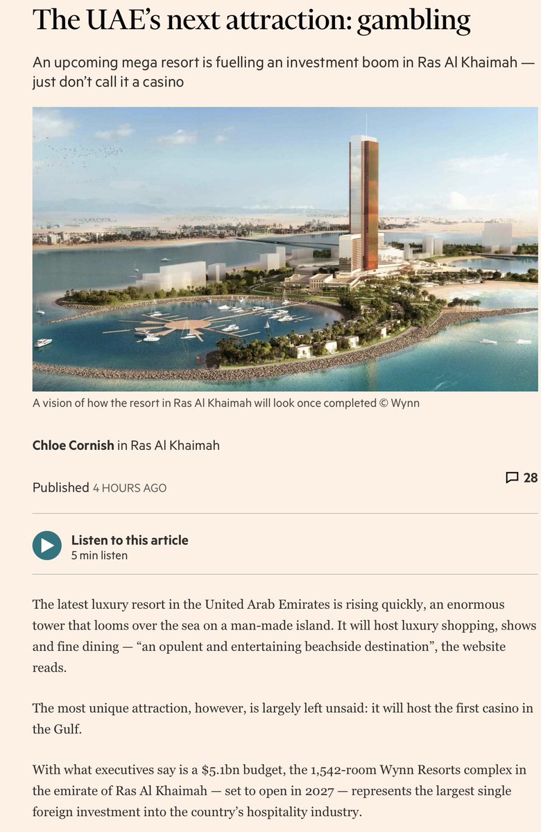 For all those who opposed the ‘Entertainment Complex’ in Thailand, here is something you need to read and see.
Even Muslim countries such as Malaysia and UAE are now in this game.

Hope you all open your eyes one fine day and realize how your stubbornness is messing our country.