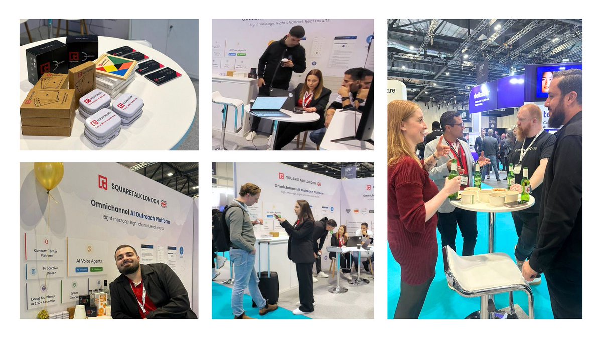 And that’s a wrap! 
The Squaretalk spent two amazing days at <a href="/CallCentreEx/">Contact Centre Expo UK</a>. We gained so many insights and can’t wait to implement them into our products 🚀
The end of Q4 is approaching, but we have more surprises in store 🤫
But first, some unforgettable moments from the expo: