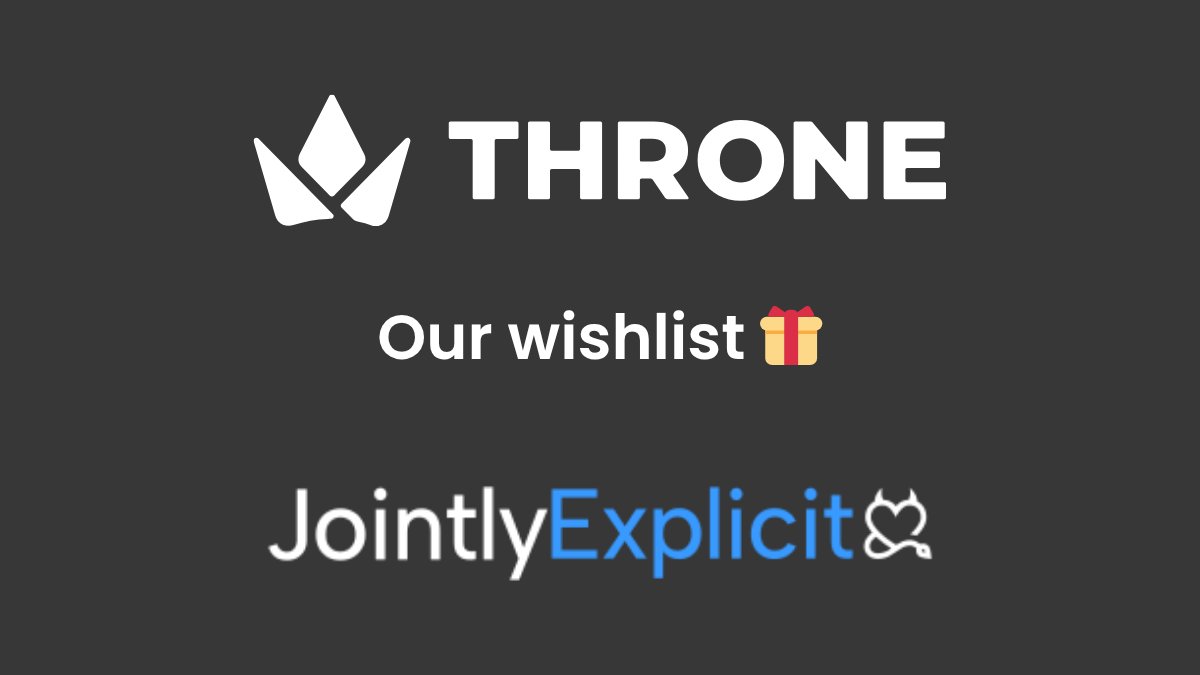JointlyExplicit's tweet photo. Think of it as our “fuel list” — for filming, fun, and everything between 😏 #throne #wishlist #contentcreators https://t.co/b2zVnQJtVZ https://t.co/50Uq8d8NQW