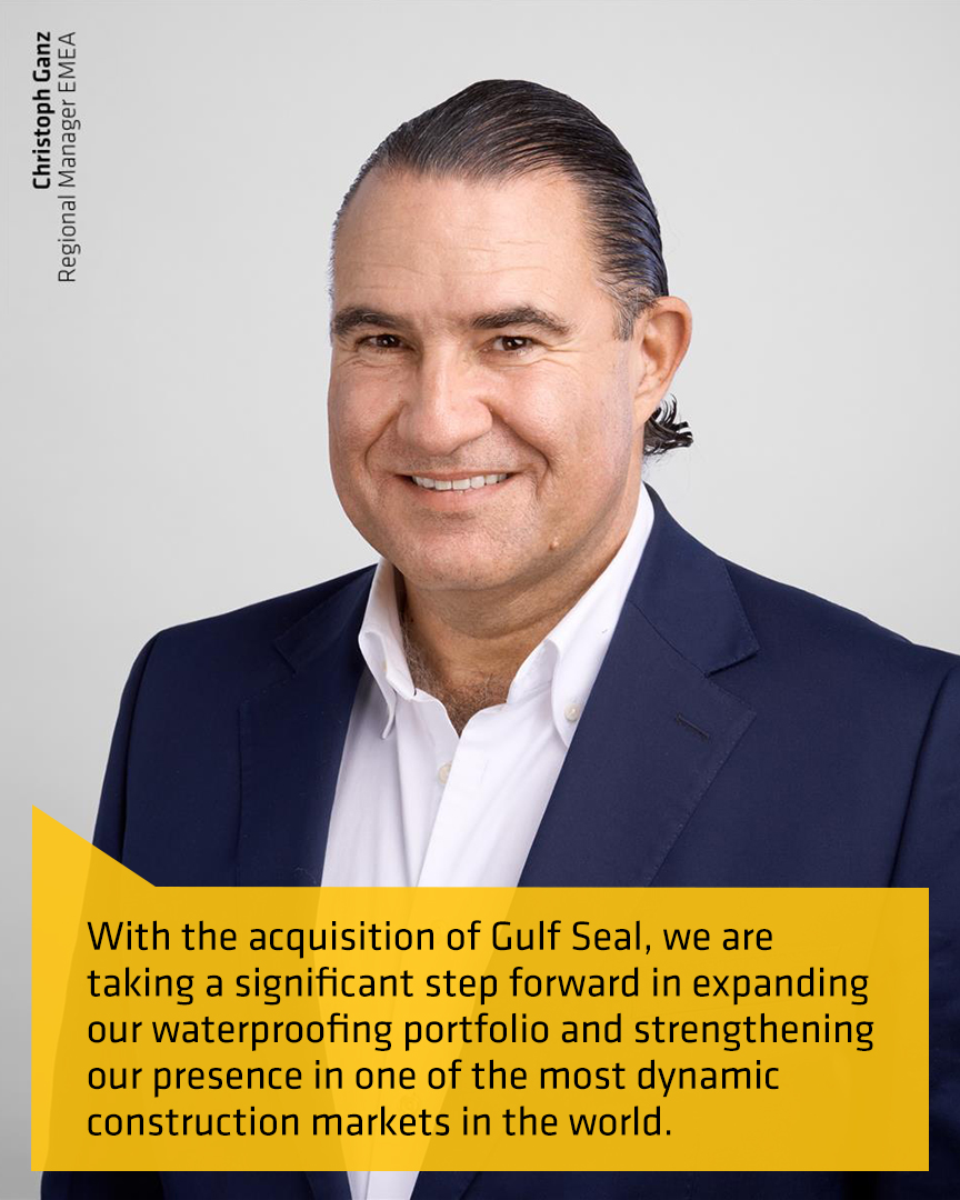 Sika has acquired Awazil Al Khaleej Industrial Co. (“Gulf Seal”), a leading manufacturer of bituminous waterproofing membranes based in Riyadh, Saudi Arabia. The acquisition will significantly strengthen Sika’s position in the fast-growing Saudi and GCC construction markets and