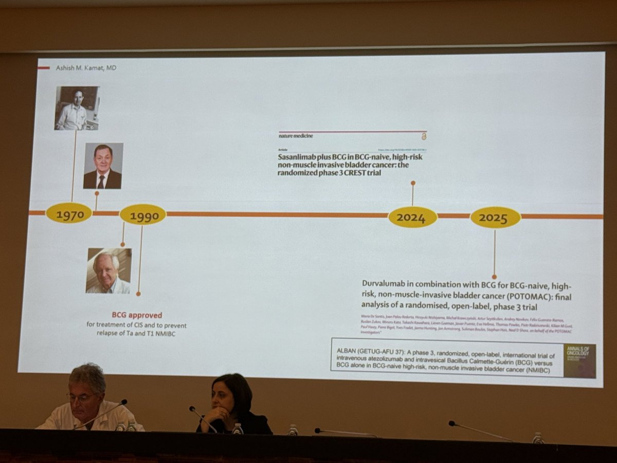 SScagliarini_'s tweet image. #GURetreat25 @AndreaNecchi 
? What happened in Bladder Cancer?
📣 A lot of news!
But BCG is still the King…
And we are waiting for data in #MIBC Cis Elegible patients!
Amazing session!! @UroDocAsh 
@BrigidaMaiorano 👏🏼