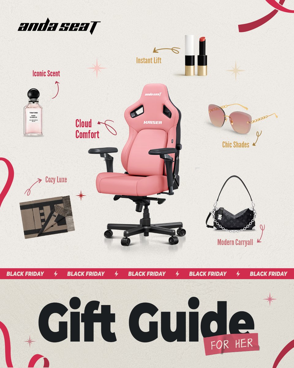 The Gift of Support. 🎁 The festive rush is here! Shop the Black Friday event!
Whatever their world looks like, give them a seat at the center of it.

#andaseat #gamer #gamingchair #kaiser3e #kaiser4 #blackfriday #ergonomic #gamingsetup #officechair #worksetup #ergonomicchair