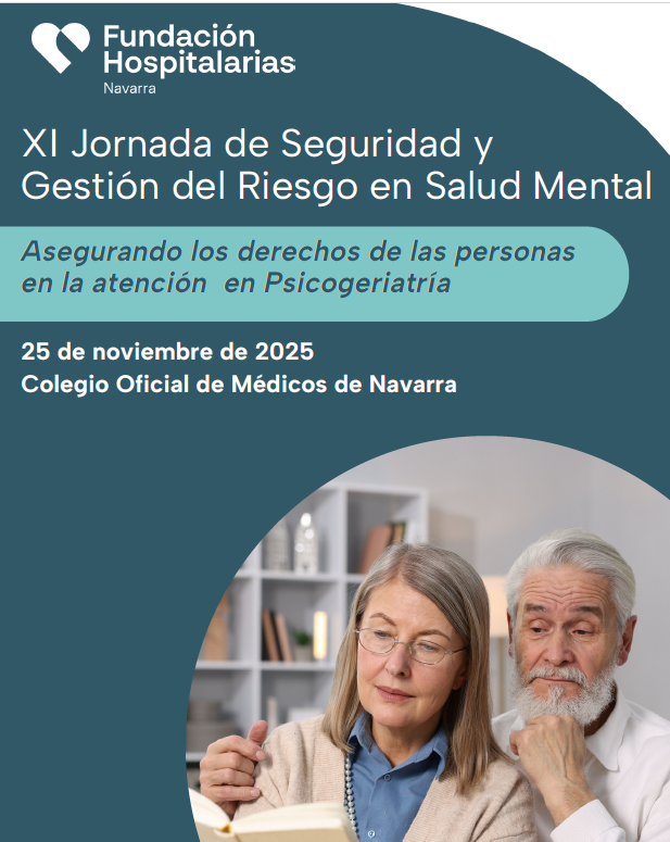 XI Jornada de Seguridad y Gestión del Riesgo en Salud Mental de <a href="/MenniNavarra/">Fundación Hospitalarias Navarra</a> dirigida a profesionales del ámbito sanitario y sociosanitario:

📅 25 de noviembre 
🕘 8:30-14:00 h.
📍 <a href="/MedenaColegio/">Medena Navarra</a> 
📝  f.mtr.cool/eqngcdawmq