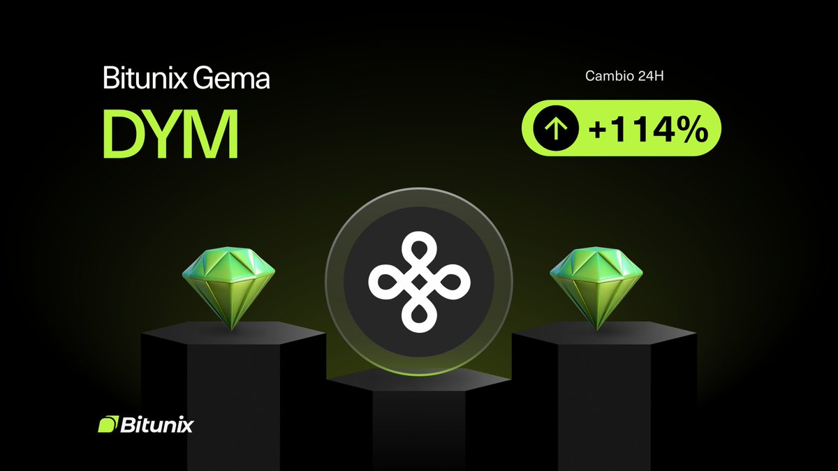 BitunixES's tweet image. 💎 BITUNIX GEMS 💎

$DYM

Variación 24h: +114 %
📆 Listado el 08/05/2024

🚀 Opera ahora en:
 short.bitunixads.com/CoibVjNu