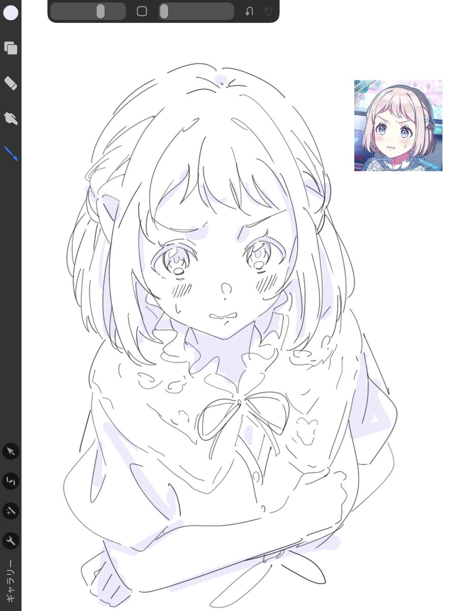 この表情まるで描けない…