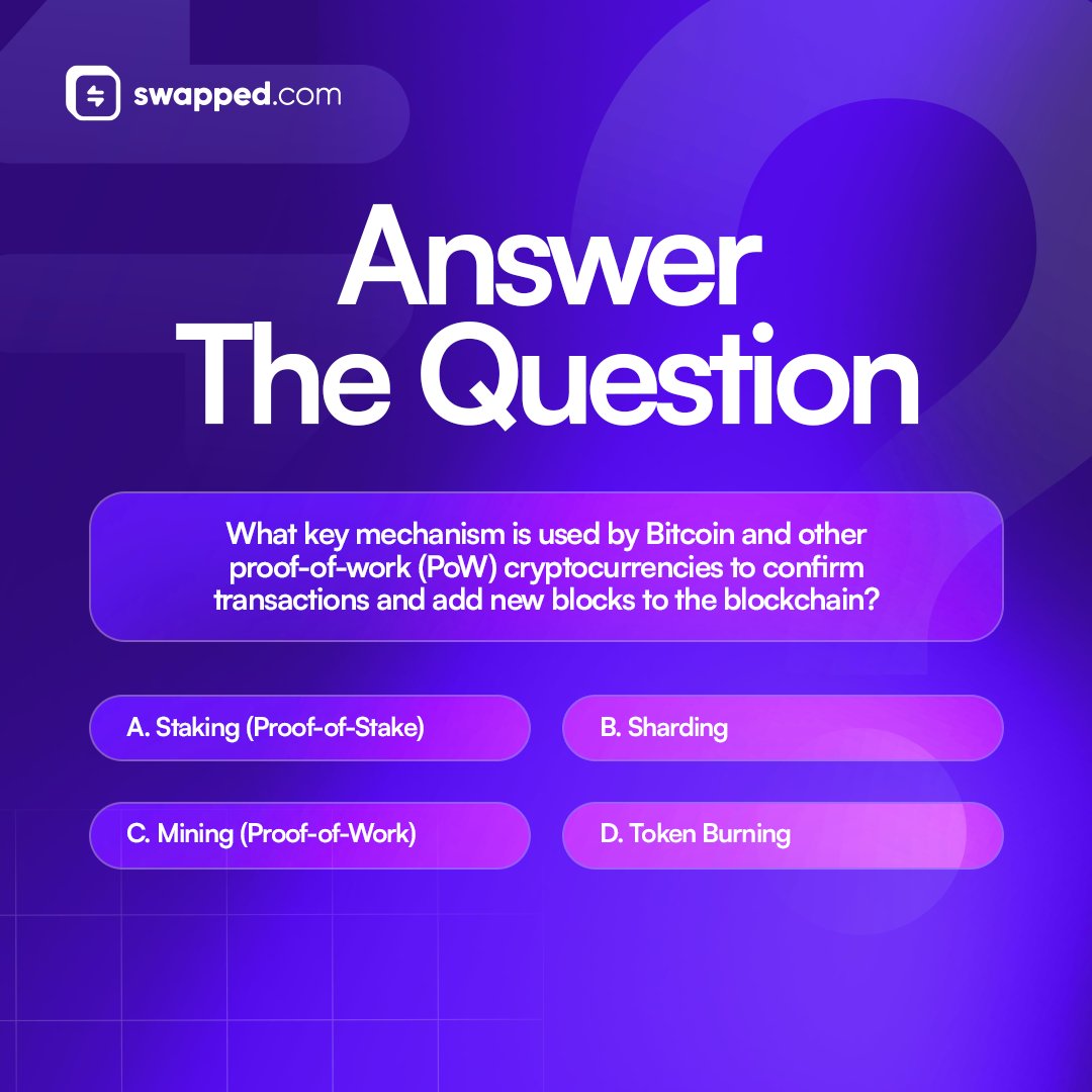 swappedcom's tweet image. Can you answer without cheating? 🤔

One random person that gets it right wins $25

🔁 + 💬