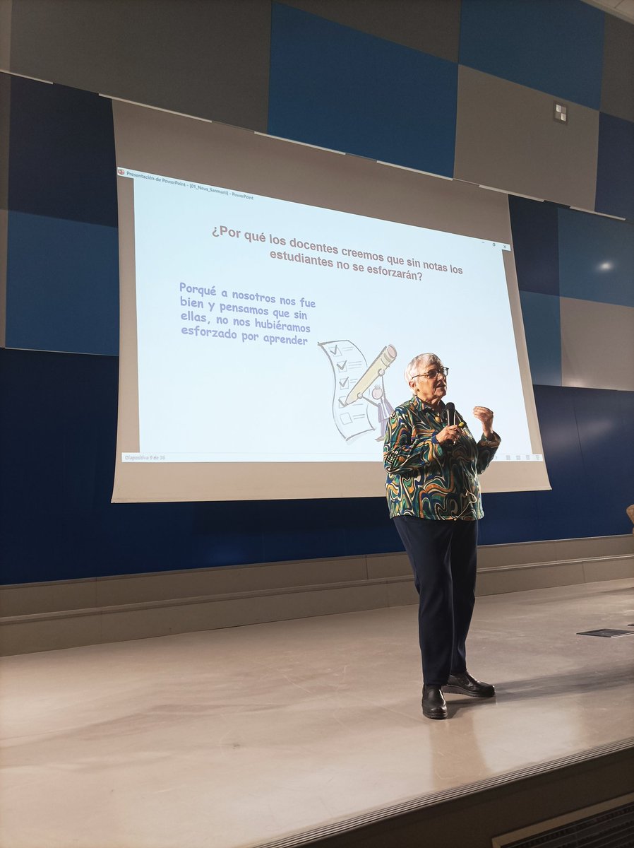 "¿Por qué los docentes creemos que sin notas los estudiantes no sé esforzarían?" <a href="/SanmartiNeus/">Neus Sanmarti</a> poniendo sobre la mesa buenas preguntas sobre las creencias en la evaluación 
#researchEDMadrid