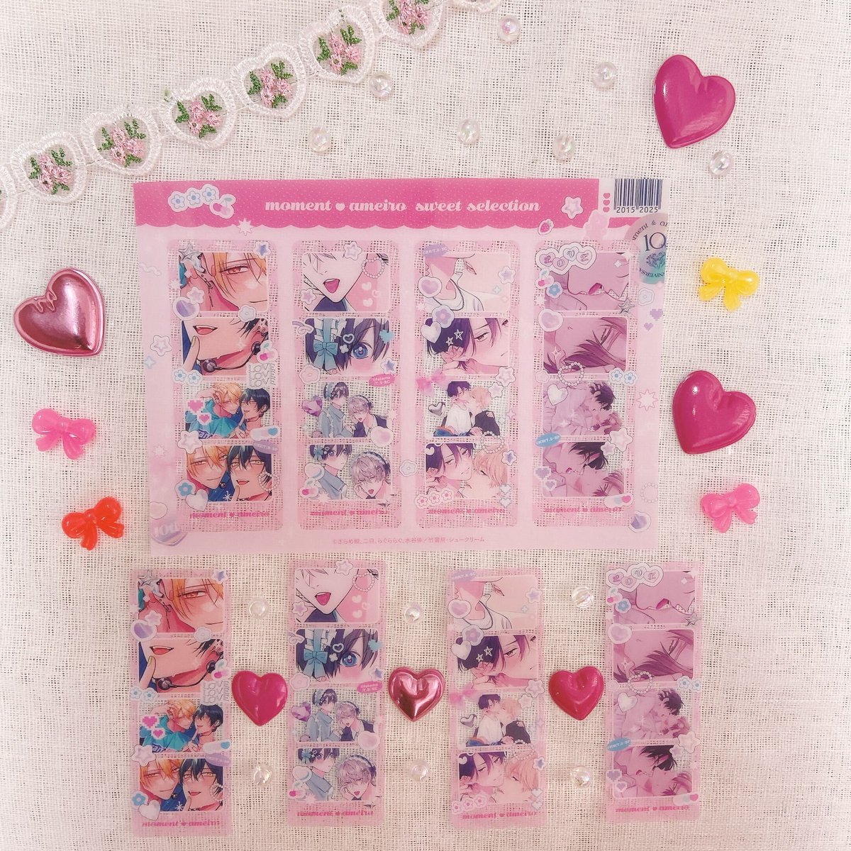 🌷moment&アメイロ10周年🌷 クリアしおり(全3種)がもらえる