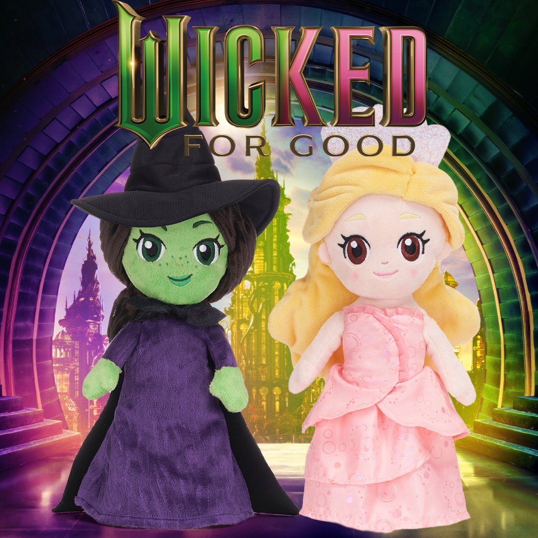 Are you ready to defy gravity this weekend with Wicked: For Good? 🧙‍♀️👸🏼

We can’t wait to go watch this magical movie and singalong with our adorable Elphaba and Glinda plush dolls, we know they’ll love it to 😊

#wicked #wickedforgood #wickedmovie