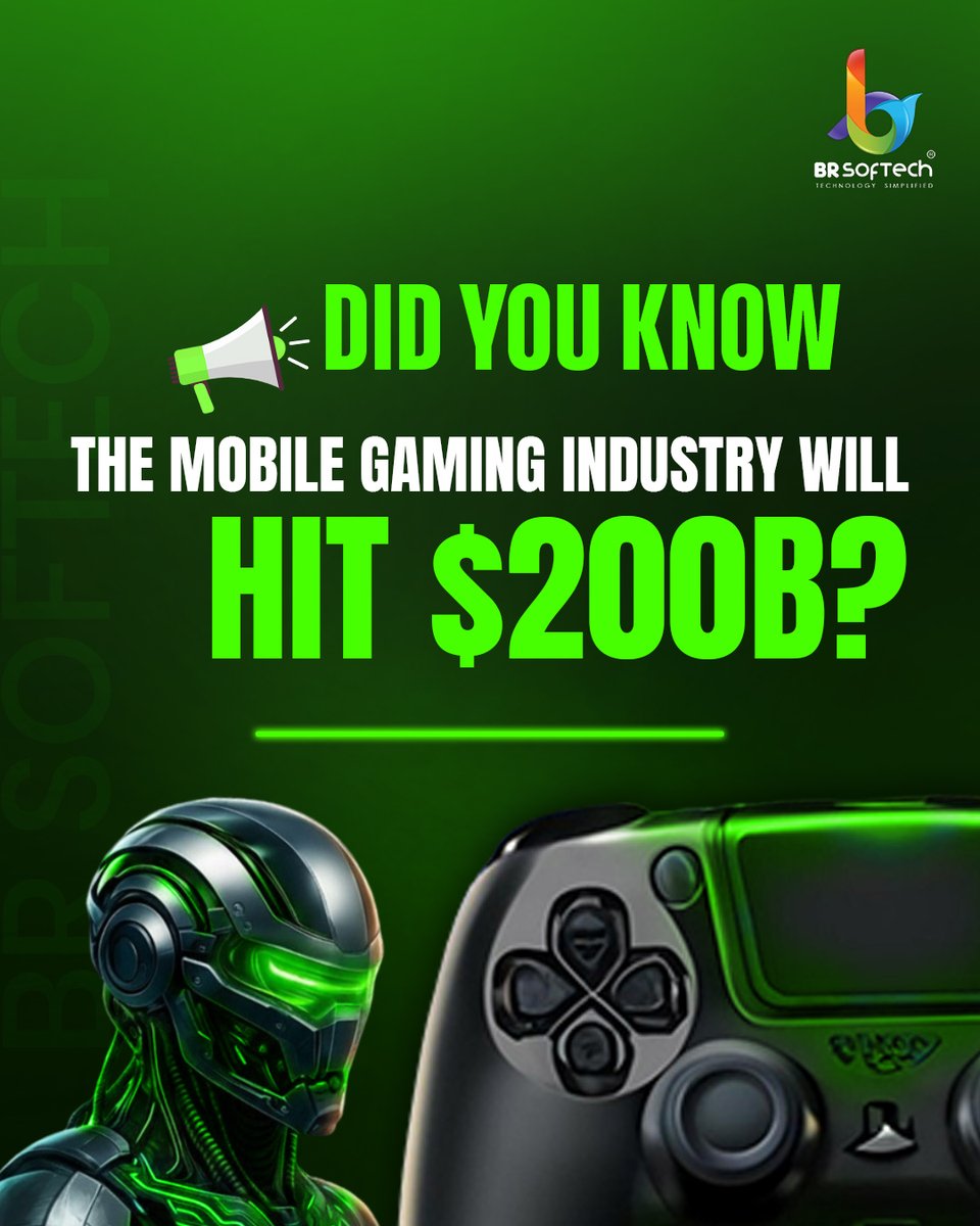 BR_Softech's tweet photo. Did You Know?
.
Mobile gaming is skyrocketing toward a $200B industry!
Smartphones are now the world’s #1 gaming console.
.
WhatsApp: +91 7821055537
.
Email: nitin@brsoftech.com

#GamingNews #MobileGaming #FutureIsNow #GamingIndustry #TechTrends #FutureOfGaming #GameOn #brsoftech https://t.co/soChq6vwYm