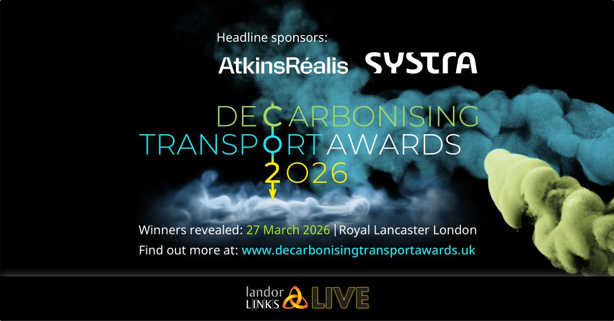 TransportXtra's tweet photo. Just two weeks until entries close for The Decarbonising Transport Awards 2026 - https://t.co/GZMPoqTGWb https://t.co/6SioC5bd4Z