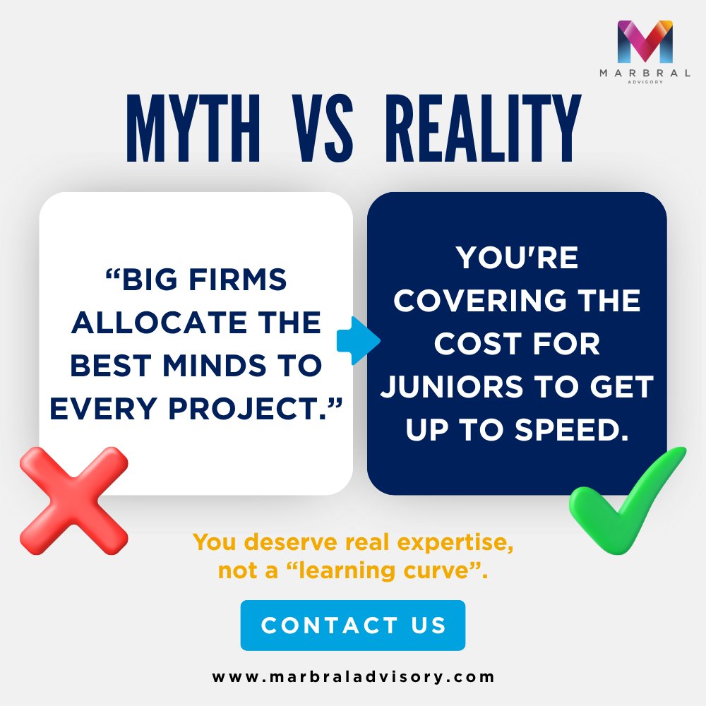 MarbralAdvisory's tweet image. Tired of junior consultants reciting from scripts? At Marbral Advisory, you work directly with seasoned specialists who’ve seen it all before and know how to do it better.

Visit our website marbraladvisory.com to see how expertise changes everything.