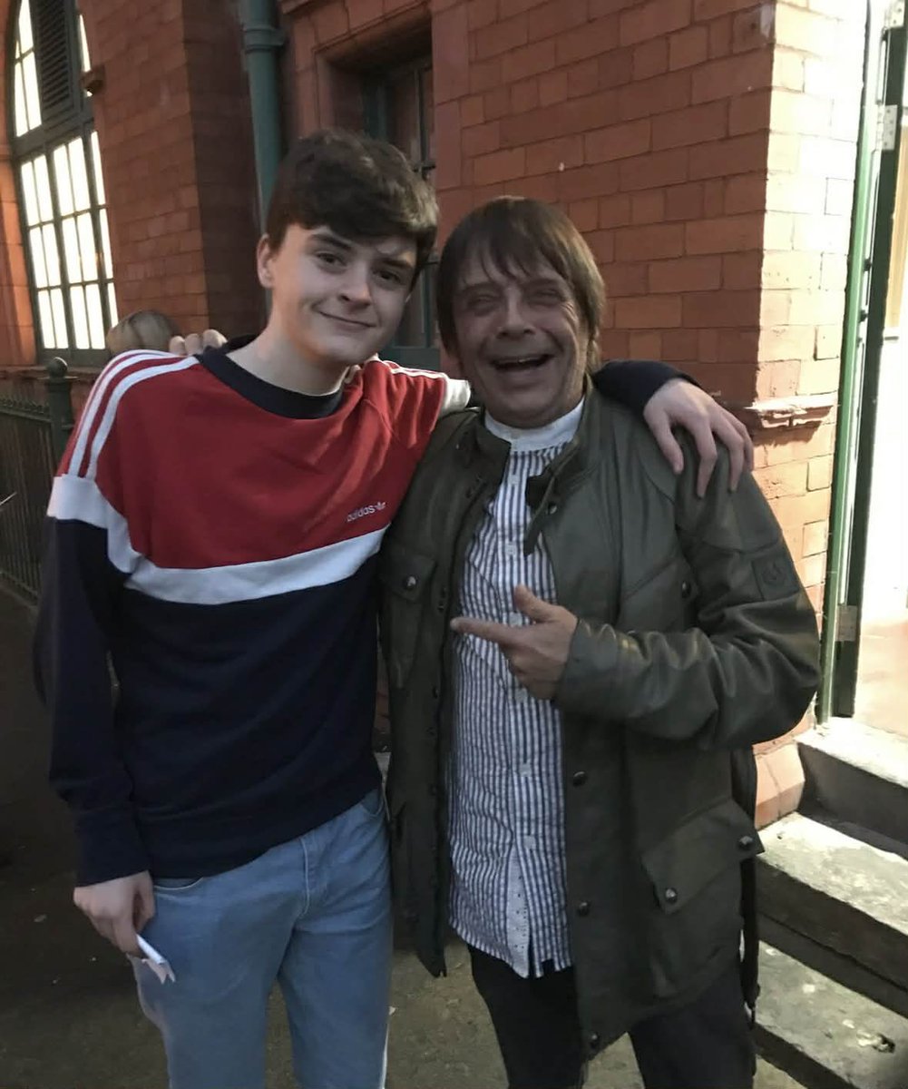 My son with the great man