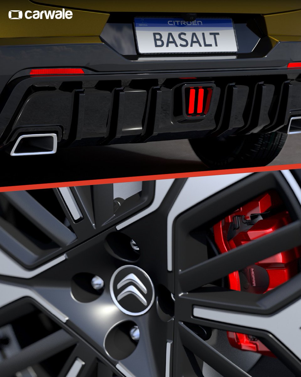 CarWale's tweet photo. Citroen unveils the sportier Basalt Vision concept ahead of the São Paulo Motor Show, featuring a brighter and more aggressive look with lowered suspension, new bumpers, 18 inch alloys, red accents and Vision branding.
#citroen #basaltvision #citroenbasaltvision #cwphotos #cars https://t.co/ObFeYp7tXc
