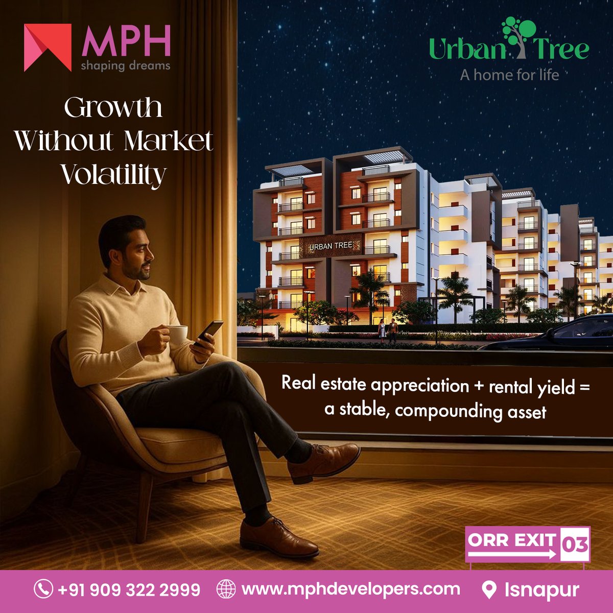 developers_mph's tweet image. Growth that stays steady.
Urban Tree by MPH Developers offers appreciation + rental yield = a stable wealth asset.

📞 +91 909 322 2999
🌐 mphdevelopers.com
📍 Isnapur

#UrbanTree #MPHDevelopers #SmartLiving #RealEstateGrowth