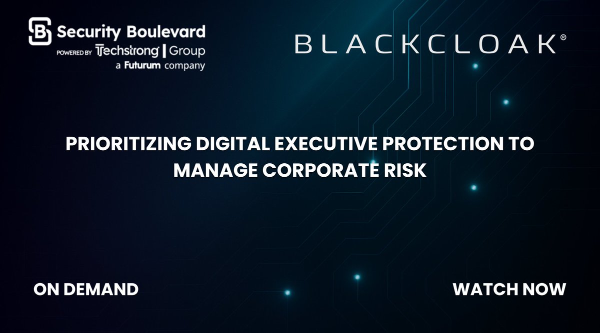 securityblvd's tweet image. If you missed the live session, you can still watch this important discussion on protecting executives in an era of AI-driven social engineering.

Executives and their families are now high-value targets. They handle sensitive data, operate across multiple devices, and often work…