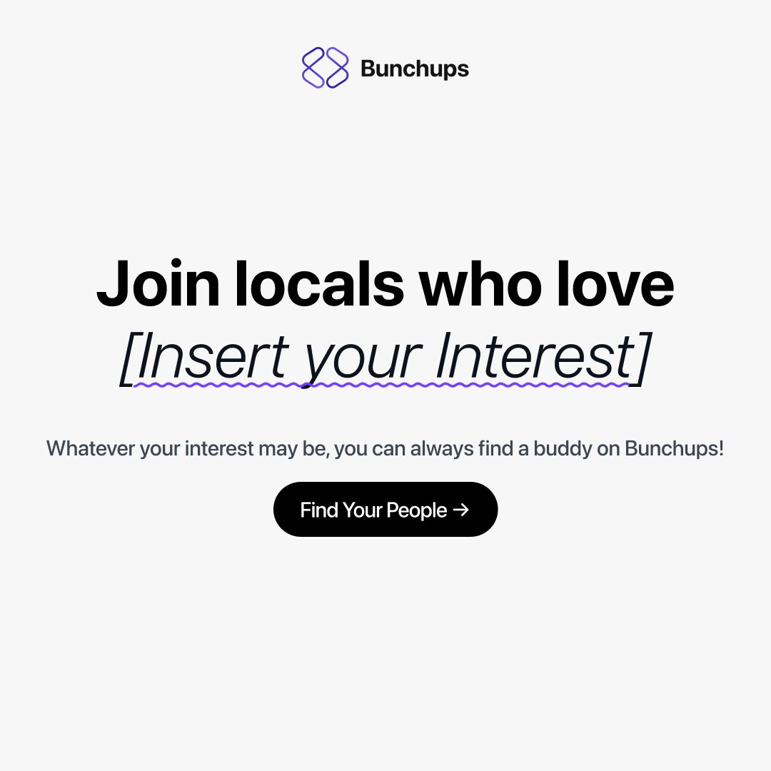 bunchups's tweet image. Ever wished you had someone to actually do your favourite things with? Same. That’s why Bunchups exists.
From coffee runs to book chats to workouts, find your kind of people. 💜 

#Bunchups #FindYourPeople #SharedInterests #MakeRealConnections #TogetherIsBetter #SocialApp
