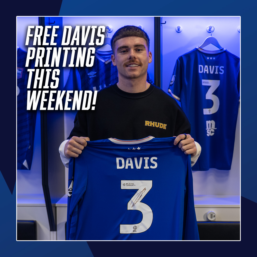 Celebrate Leif's new contract with free 'DAVIS 3' printing this weekend! Offer applies to new orders only, and excludes sleeve badges and back of shirt logos - ends 10PM Sunday