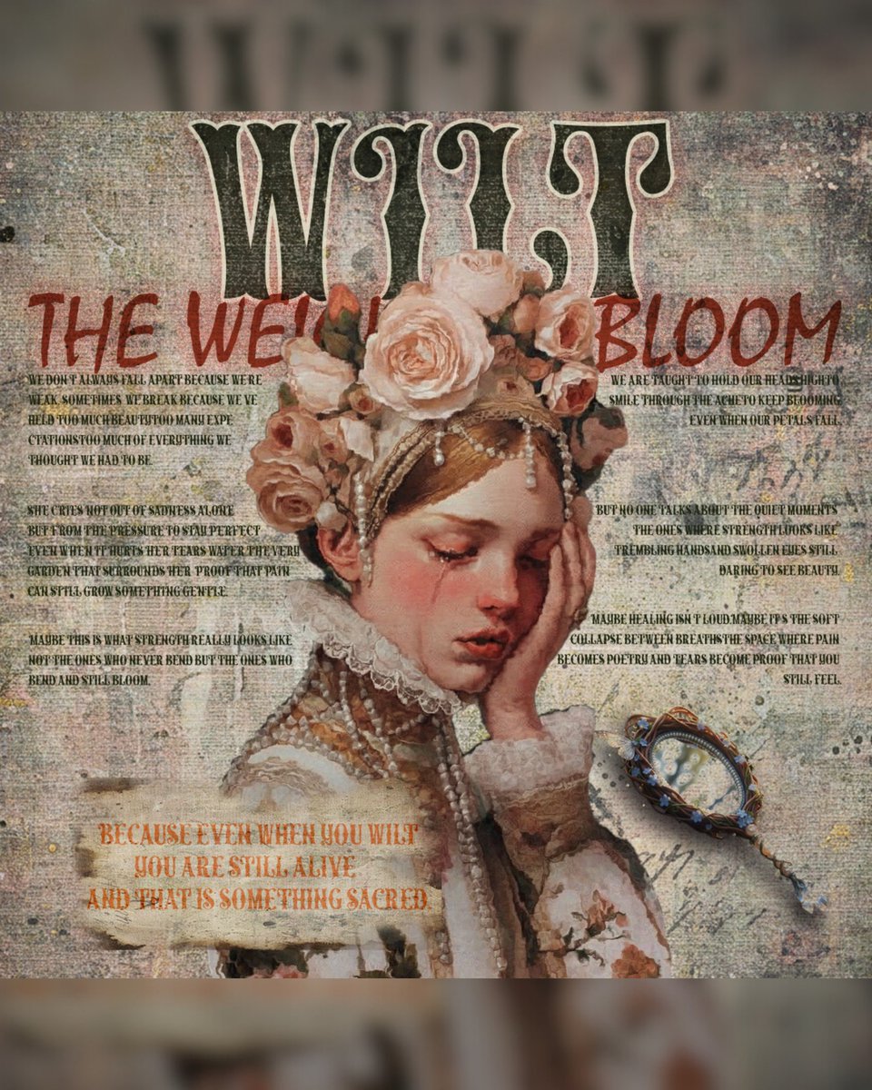 Some days I bloom. Some days I wilt.

And somewhere between the two, I'm learning that softness isn't failure, it's proof I'm still trying. 
If you've been feeling heavy lately, just know: you're not the only one learning how to breathe again.

#HealingInProgress #YouAreNotAlone