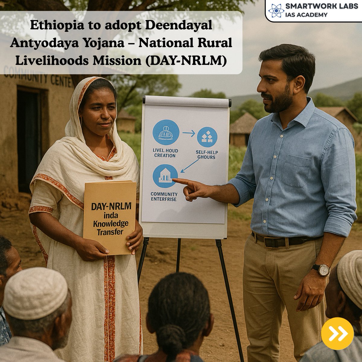 Smartwork_Labs's tweet image. Ethiopia will adopt India’s DAY-NRLM model to fight rural poverty and empower women through SHGs, financial inclusion, and livelihood diversification. A big global recognition of India’s community-led development success.
#DAYNRLM #Ethiopia #WomenEmpowerment #RuralDevelopment