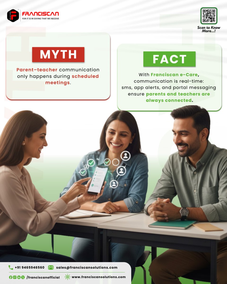 franciscans27's tweet image. 𝐌𝐘𝐓𝐇 𝐯𝐬 𝐅𝐀𝐂𝐓 – 𝐒𝐦𝐚𝐫𝐭𝐞𝐫 𝐒𝐜𝐡𝐨𝐨𝐥 𝐂𝐨𝐦𝐦𝐮𝐧𝐢𝐜𝐚𝐭𝐢𝐨𝐧 🌟📚

#schoolcommunication #edtechsolutions #smartschools #parentteacherconnect #digitallearning #follow #franciscansolutions #franciscan #franciscanecare #uttarpradesh #noida #newdelhi
