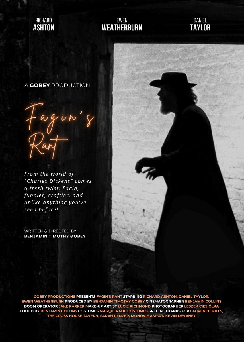 Hope to see many of you at our next London screening just before Christmas! 🎄🎁

Fagin’s Rant — Screening &amp; Q&amp;A

Join us for a special showing of Fagin’s Rant followed by a live Q&amp;A with lead actor Richard Ashton and director Benjamin Timothy Gobey.

📅 Date: Friday 12 December,