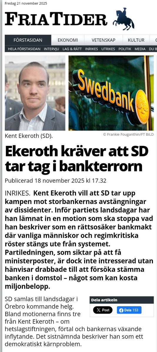Bankterror säger Kent.

Inget om bankreform och problemet med att privata banker tillåts ge ut det allmänna betalningsmedlet med en utanpåliggande ränta och vad det för med sig för konsekvenser.
Men ett myrsteg är bättre än inget steg alls.