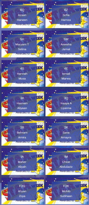 Our Stars of the Week🌟