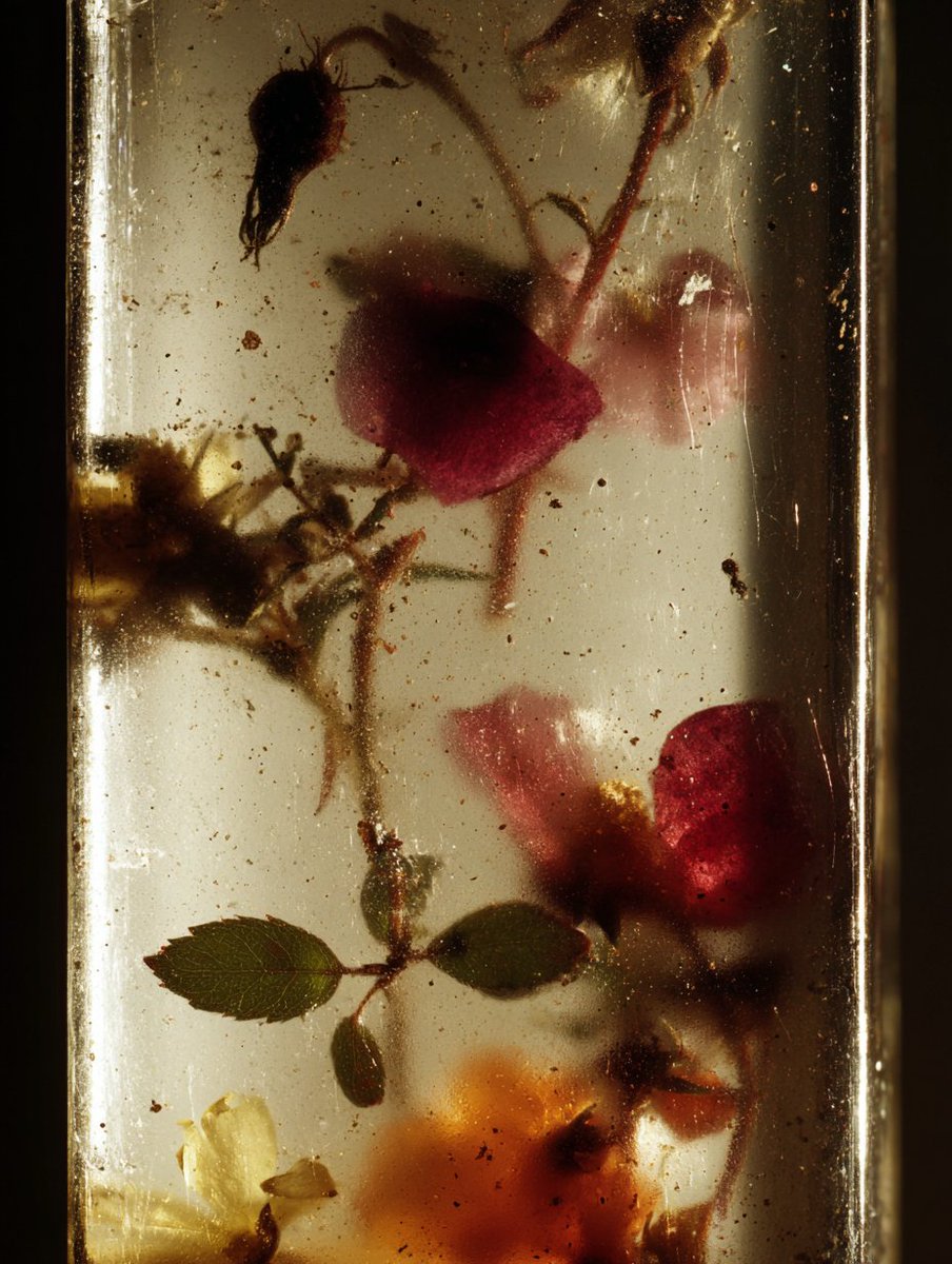 getzgear's tweet photo. Soft light, still blooms, 
and a silence that feels almost alive. 🥀 

Lately, I’ve been truly enjoying creating with Midjourney! 
This tool opens up so many possibilities and offers endless inspiration for new ideas. https://t.co/2wiVKXBUL5