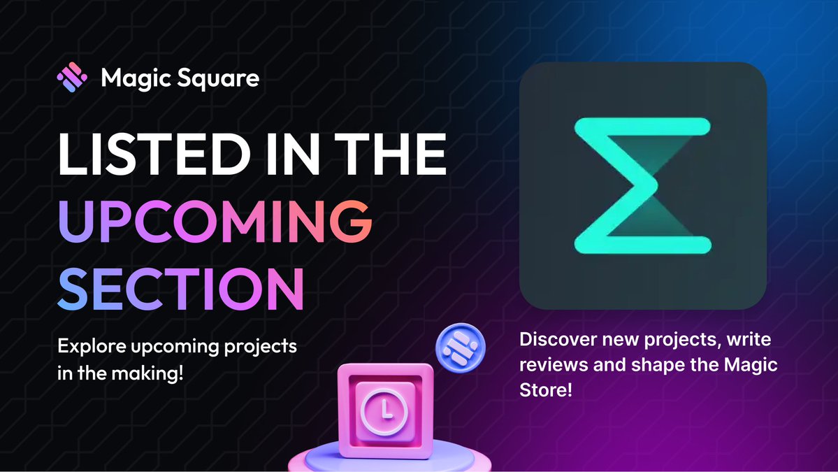 MagicStoreWeb3's tweet image. GM wizards 🧙

@Sumex_Labs is officially in the Upcoming section!

The all-in-one crypto dashboard you’ve been begging for.

Tap in 👉 buff.ly/7jp5Nqu