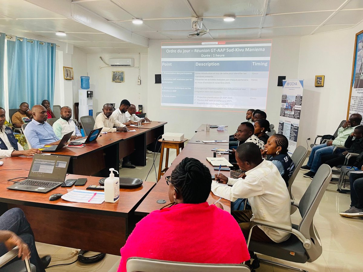 remeddrc's tweet image. #SudKivu:
@remeddrc a présenté les principaux résultats du mécanisme de gestion des plaintes mis en œuvre durant la 1ʳᵉ phase du projet Polio, en collaboration avec la DPS et l’ @UNICEFDRC.
C’était lors de la réunion mensuelle du groupe de travail AAP à @UNOCHA_DRC /Sud-Kivu.