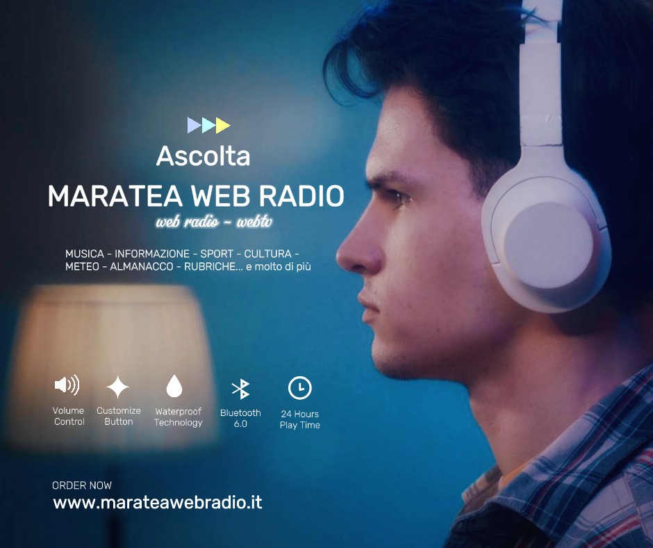 marateawebradio.it
e sulla Pagina ufficiale Youtube di
MarateaWebRadio International.
Ore 11.00 - Repliche ore 17.00 - 20.00 - 23.30