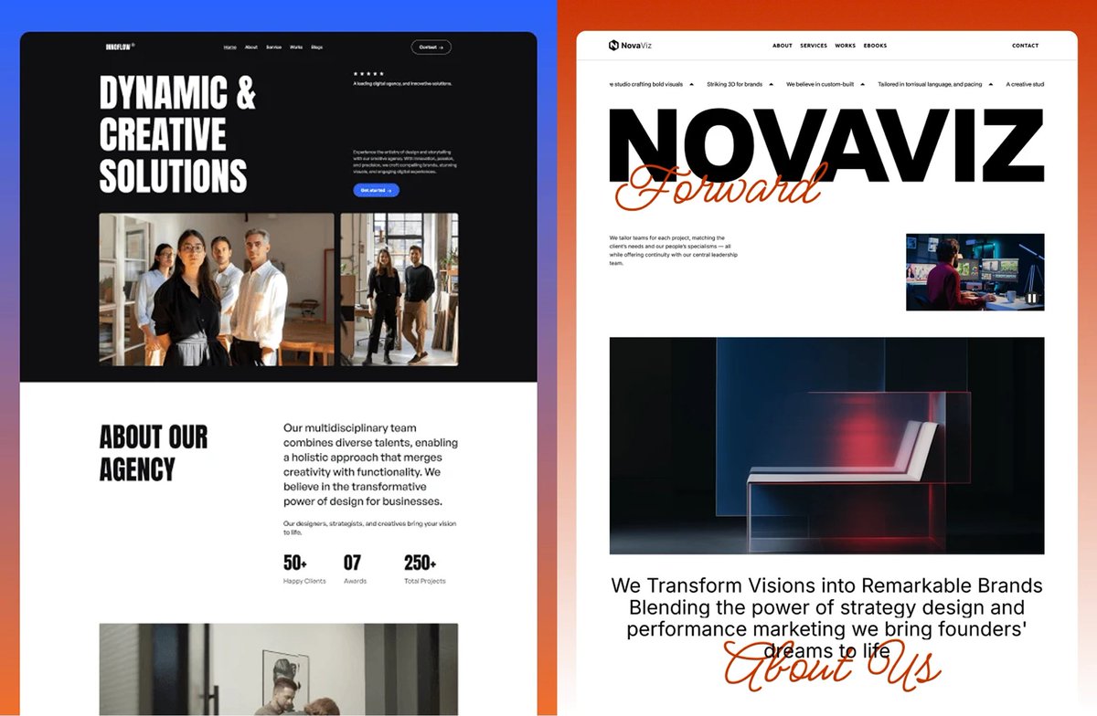 flowsamurai_'s tweet image. 🎁 Free WEBFLOW AND FRAMER TEMPLATES! (AGAIN)

• InnoFlow (Framer + Webflow) 
• NovaViz (Webflow) 

🛠️ Just comment below with “INNOFLOW” or “NOVAVIZ” — choose yours and I’ll DM you the link.

#FreeTemplate #Webflow #Framer #DesignAssets #NoCode #SamuraiPlus #Giveaway