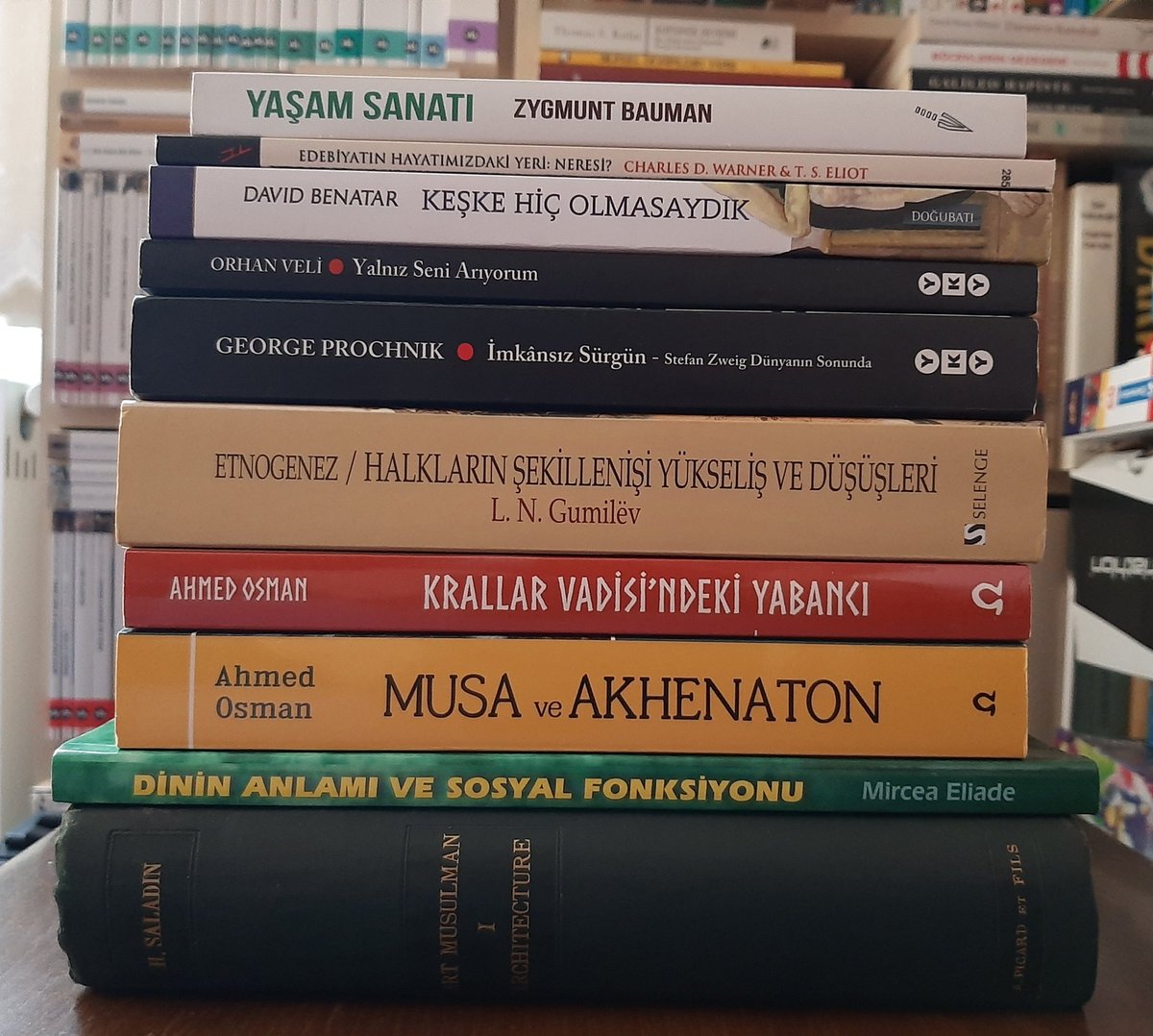 Bugün kitaplığıma katılanlar.