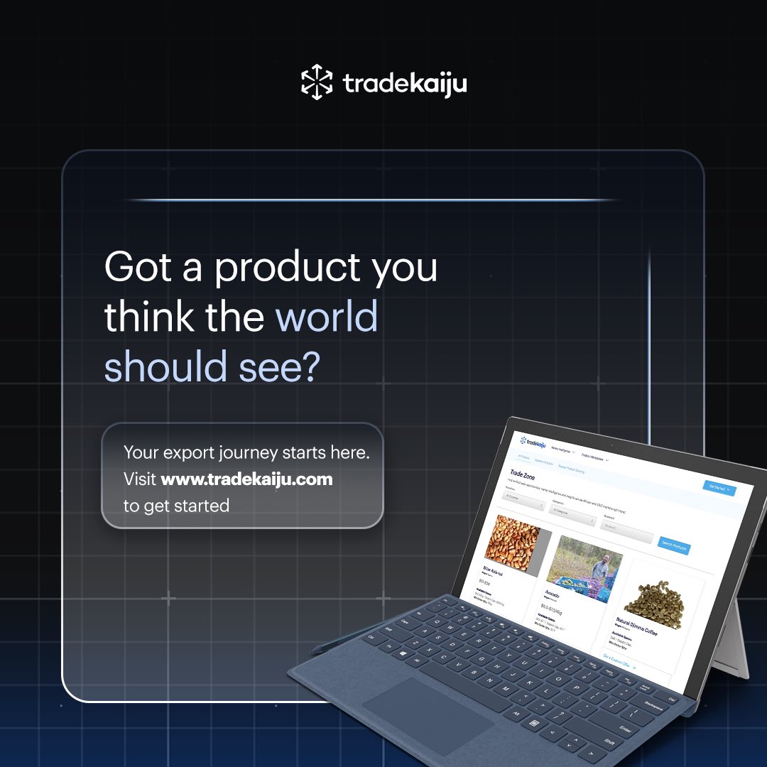 Today, smallholder farmers and individual traders are tapping into global demand through digital trade platforms like Tradekaiju.

Ready to take your products to the global marketplace? 

Visit tradekaiju.com to join our community of verified agro vendors.