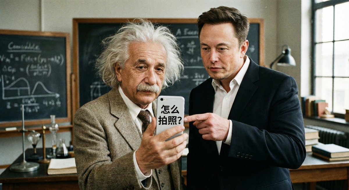 Musk taught Einstein how to take pictures