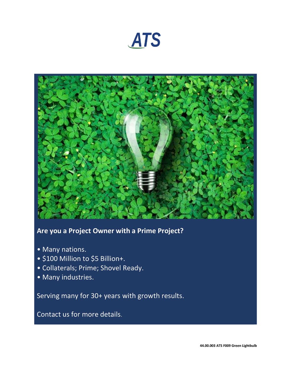 ATSPGroup's tweet image. Technically strong projects fail all the time.

Not because of engineering—because they’re not bankable.

We turn solid concepts into finance-ready assets.

ats-business.com

#ProjectFinance #Bankability