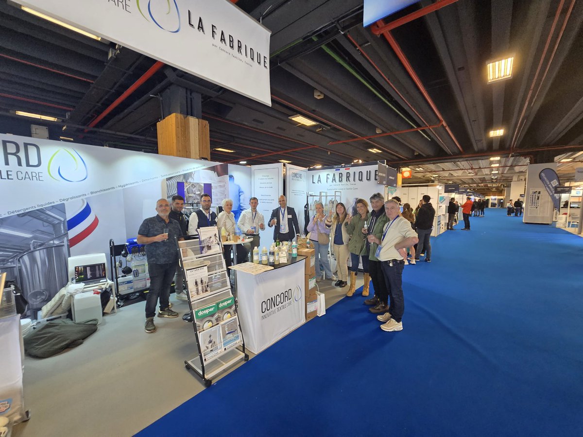 ConcordTextile's tweet image. Texcare Paris 2025 : clap de fin !
Merci à tous pour votre visite sur le stand Concord Textile &amp;amp; La Fabrique. Vos échanges ont été précieux.

Texcare Paris 2025: That’s a Wrap!
Thank you to all who visited the Concord Textile &amp;amp; La Fabrique stand. 

#concordtextile #texcare2025
