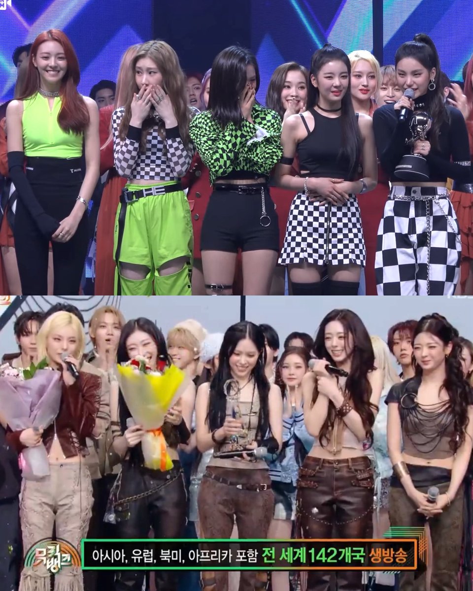 MIDCYS's tweet image. from itzy’s 1st music show win to itzy’s 49th music show win 🥹🥹🥹