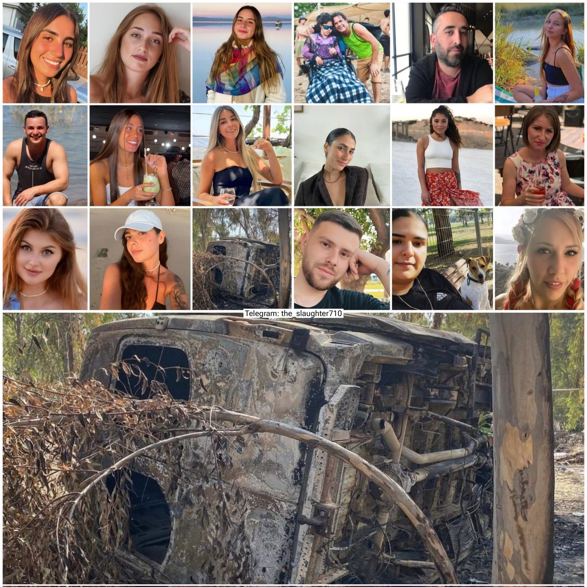 NoaMagid's tweet image. Eighteen innocent people were brutally murdered by Hamas inside the death ambulance on October 7th.

We will never forget.