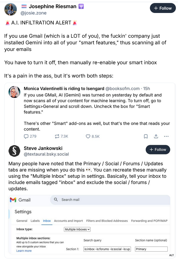 Fight against AI infiltration...