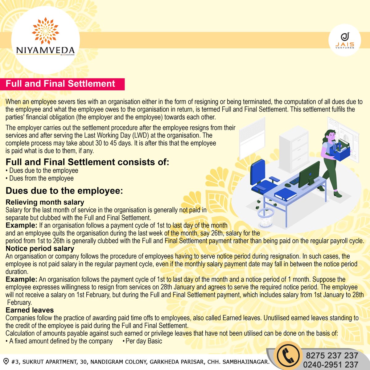 niyamveda's tweet image. Full and Final Settlement 
#professionaltaxservice #payrollsupport
#payrollsolutions #payrollservice #humanresources #humanresourcesmanagement #humanresourcesconsulting #humanresourcesconsulting