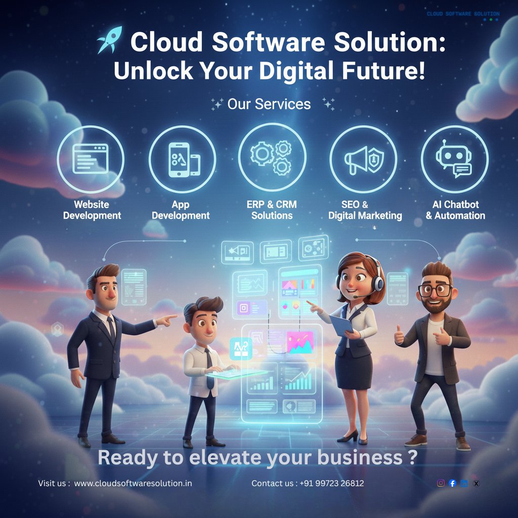 Cloudsoftwarein's tweet image. Transform your business with Cloud Software Solution! 🚀 From building powerful websites and apps to handling your SEO, Cloud services, and ongoing support, we cover all your IT needs

Contact us today👇
🌐cloudsoftwaresolution.in
📞+91 99723 26812

#Bangalore #SEO #AppDevelopment