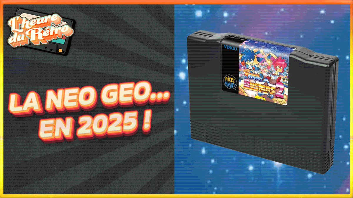 [HEURE DU RETRO]
RDV à 13H ce vendredi 21 sur la chaîne Twith/YouTube ASENKATV pour parler de l'actu de la NEO GEO... 

... EN 2025 😍

On va notamment faire le tour des productions de <a href="/PixelHeart_eu/">PixelHeart</a> 🥰