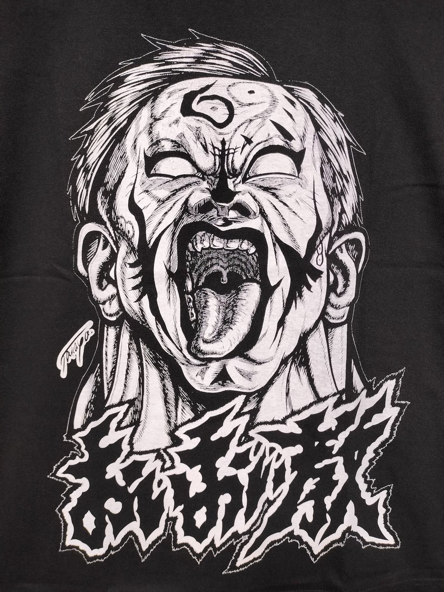 ✧黒白様オーダーページ✧ 新作おいTできたでおい〜！今回初の白黒！版がデカイので存在感がスゲ