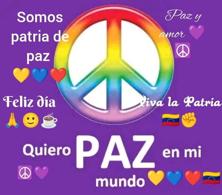 🎵 Ayudenla a ser humana, la humanidad 🎵...
Decide tú el rumbo 🙏 
Bendecido día viernes Patriotas 🙏🙂🇻🇪✊☕ Gracias a todas las personas por sus buenos deseos,en mi cumpleaños ayer 🙏 Dios les bendiga 🙏 Venezuela amor y paz ☮️💜 Somos Bolivarianos y siempre Venceremos 🇻🇪✊