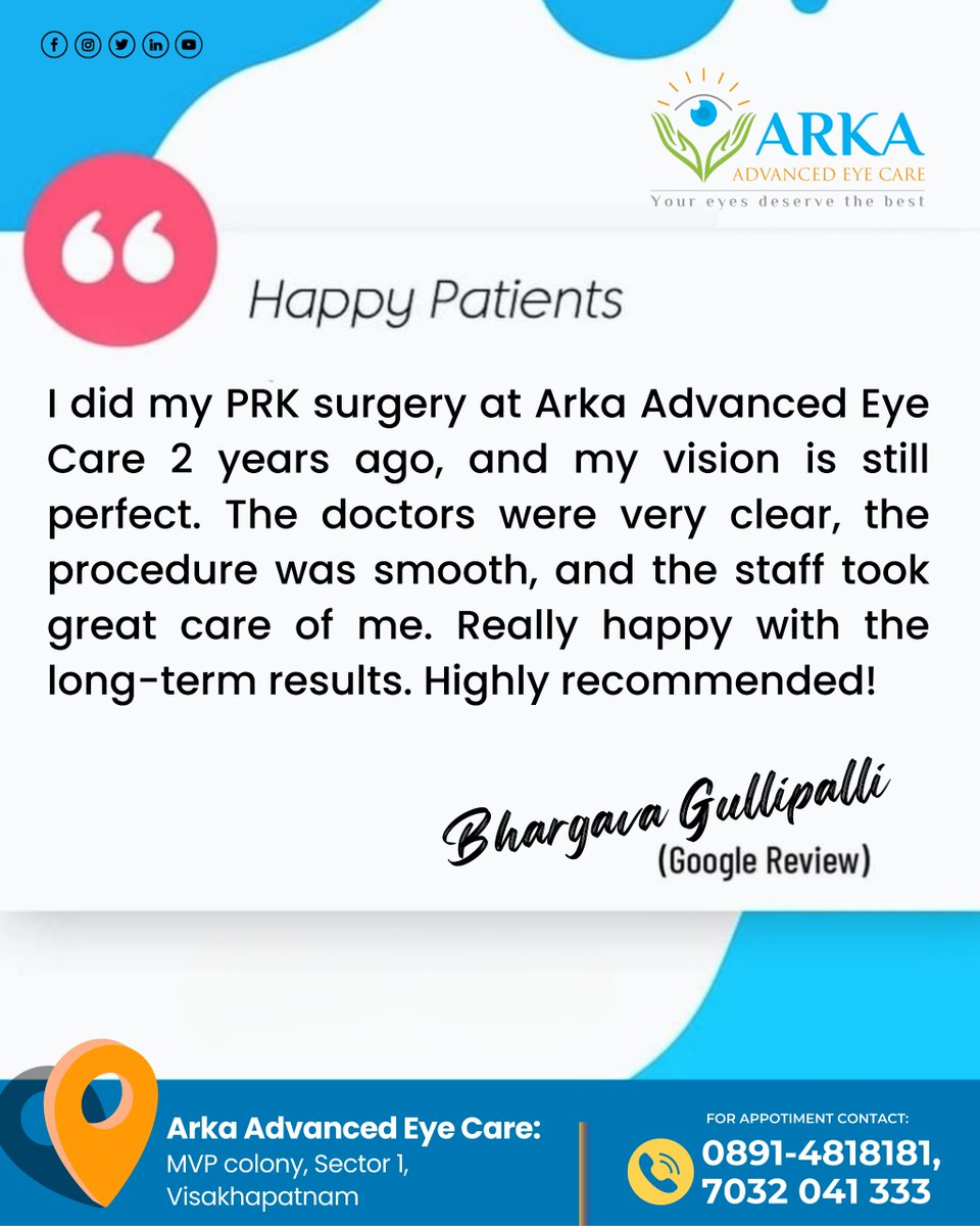 ArkaEye's tweet photo. 🙏A Big Thank You!
We are truly grateful to our wonderful patient for sharing such a warm and encouraging review.

Your kind words inspire us and strengthen our dedication to providing the highest standard of eye care every day.

#ThankYouPatient #ArkaAdvancedEyeCare #ARKAEyeCare https://t.co/5cQas6moyr