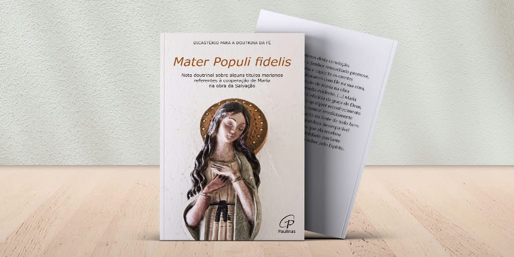 PaulinasEditora's tweet photo. 📣NOVIDADE 

Um esclarecimento autoritativo acerca do lugar de Maria na missão do seu filho.

📒Mater Populi fidelis

Saiba mais em: https://t.co/KeAidCZeJH

#Paulinas #paulinaseditoraportugal #PaulinasEditora https://t.co/aWm2wEE15b