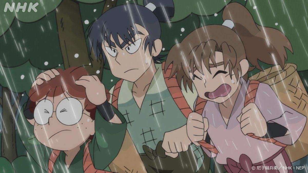 nhk_animeworld's tweet image. 来週の #忍たま は

24(月) 同室の心配の段
25(火) 決断力と無自覚の段
26(水) 美しい風魔の里の段
27(木) 戸部先生に会いたくての段
28(金) 予算を出すの段

食満先輩と乱太郎と伊作先輩で薬草とり！
その帰り道、食満先輩はあることに気づき…

web.nhk/tv/an/nintama/…
